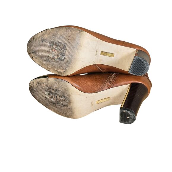 Louise et Cie Warren Boots Vince Camuto Brown Leather 3" Heeled Size 6 B - Picture 7 of 11